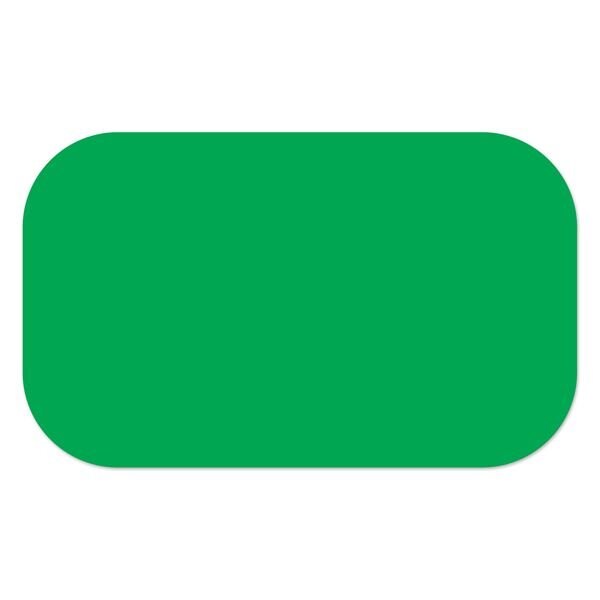 Ergomat 2inx2in DuraStripe Mean Lean Rounded Strip Green, 200PK DSML-STRIP-2x2R-G-KIT - main